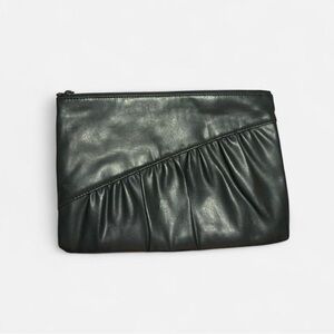 Black Leather Clutch